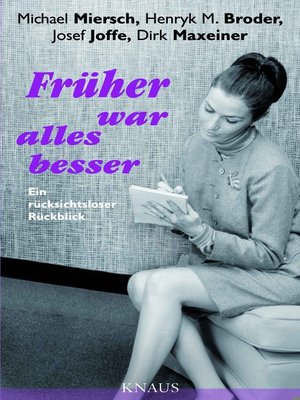 cover image of Früher war alles besser